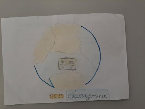 Réflexion des élèves sur le futur logo de l'école